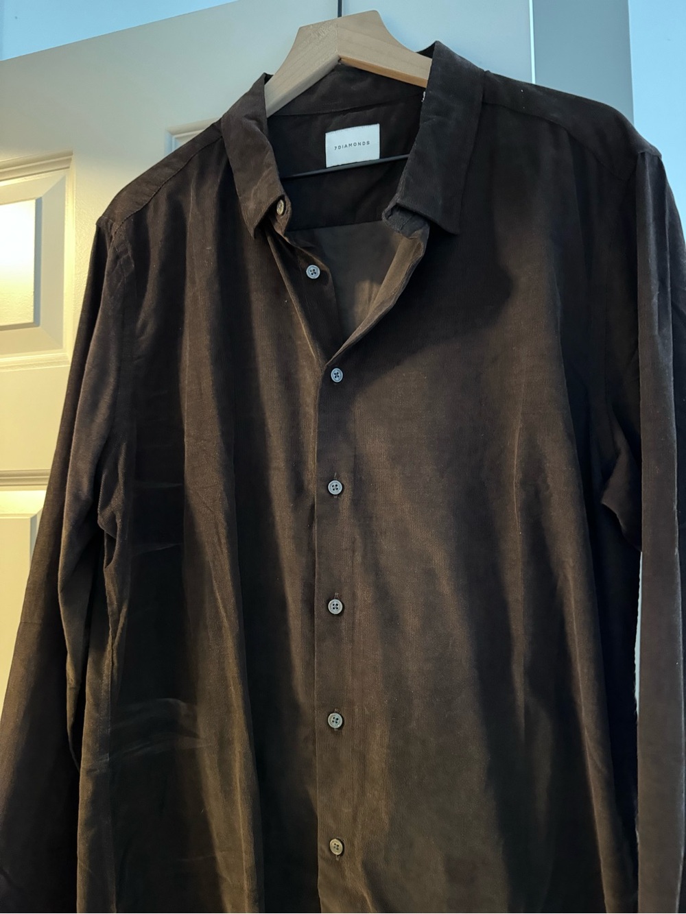 7 Diamonds Dark Brown Button-Up Shirt